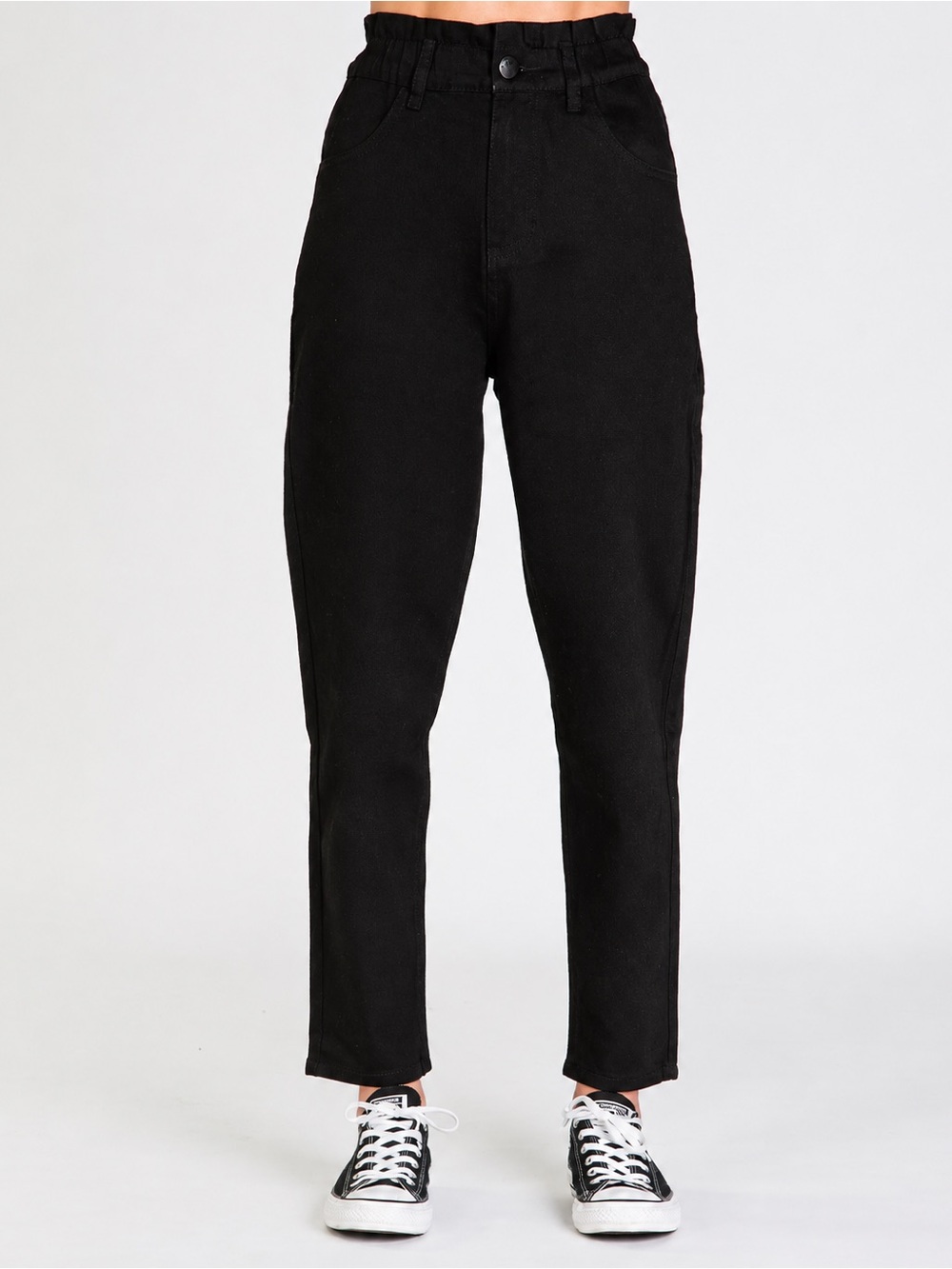 New Without Tags: Women’s Harlow Black Paperbag Pants ~ size 28